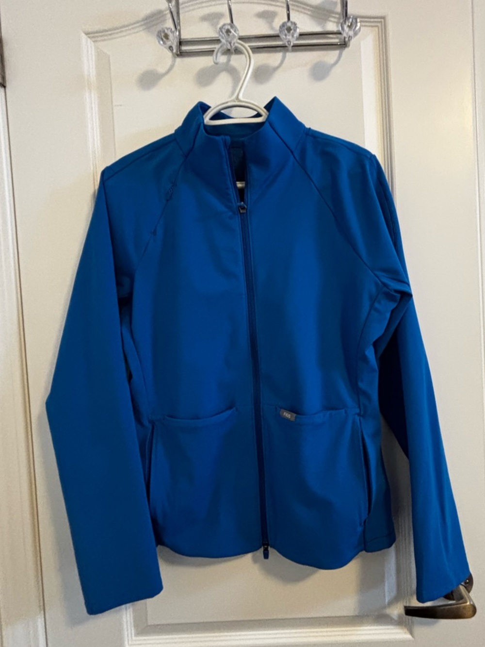 Figs Royal Blue Zip-Up Jacket